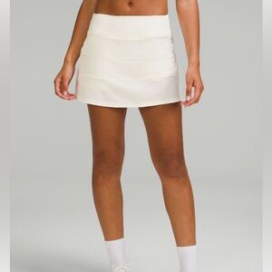Lululemon pace rival mid-rise skirts *long, in lemon sorbet color